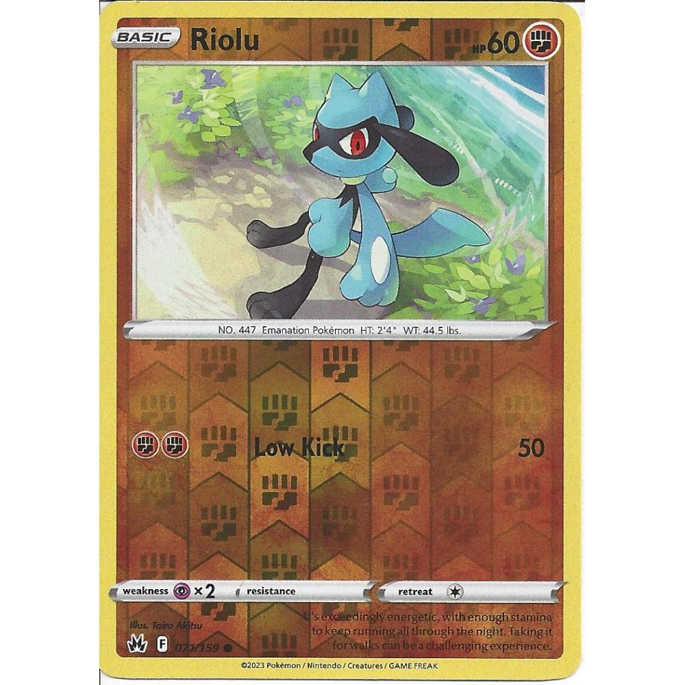 Pokemon Trading Card Game 071159 Riolu Reverse Holo Card Pokemon Trading Card Game Swsh125 