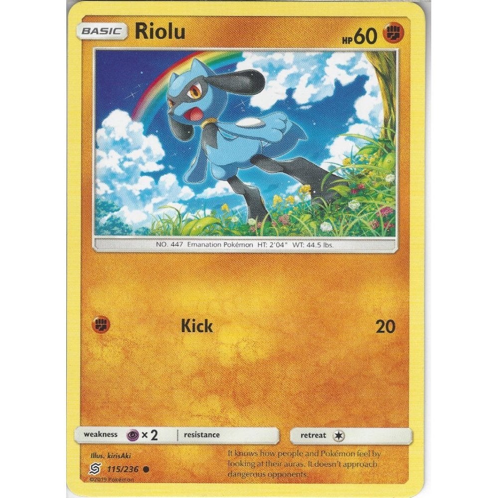 pokemon riolu card