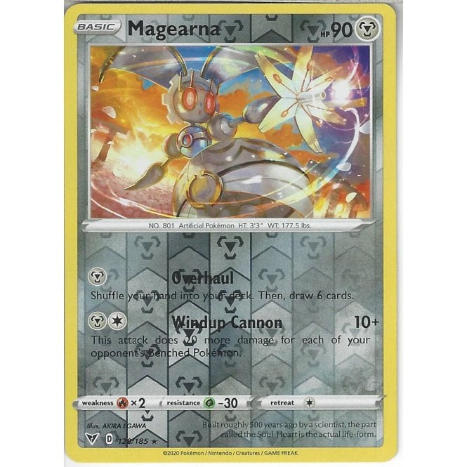 Pokemon Trading Card Game 128185 Magearna Reverse Holo Swsh 04 Vivid Voltage Trading Card 