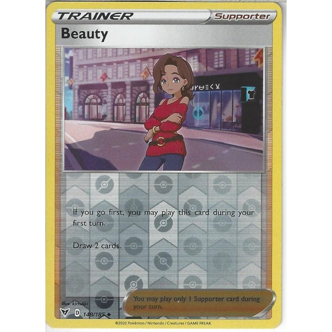 Pokemon Trading Card Game 148185 Beauty Reverse Holo Swsh 04 Vivid Voltage Trading Card 