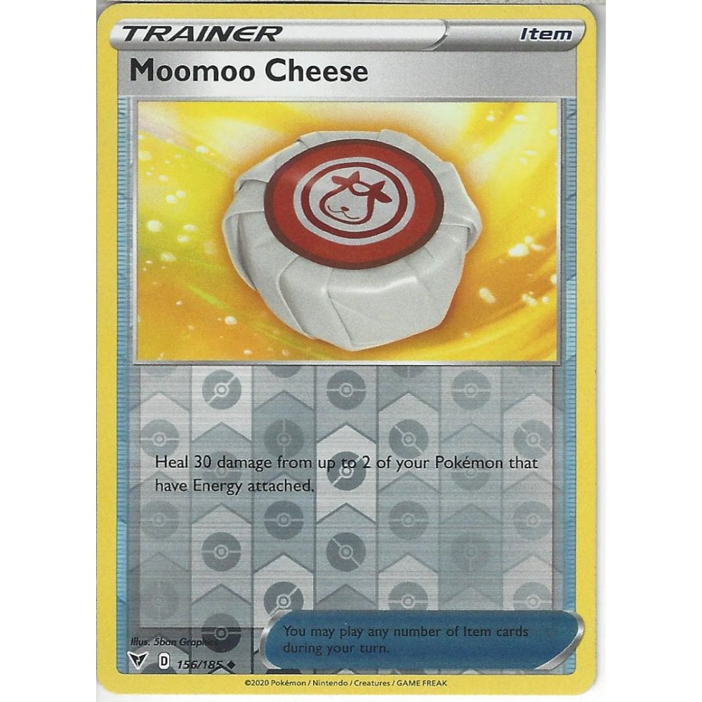 Pokemon Trading Card Game 156185 Moomoo Cheese Reverse Holo Swsh 04 Vivid Voltage Trading 