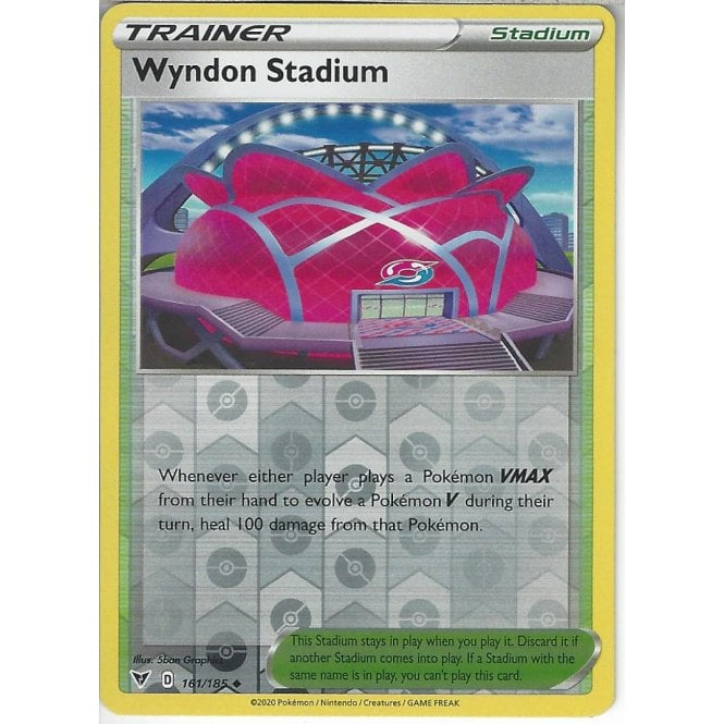 Pokemon Trading Card Game 161185 Wyndon Stadium Uncommon Reverse Holo Card Swsh 04 Vivid 