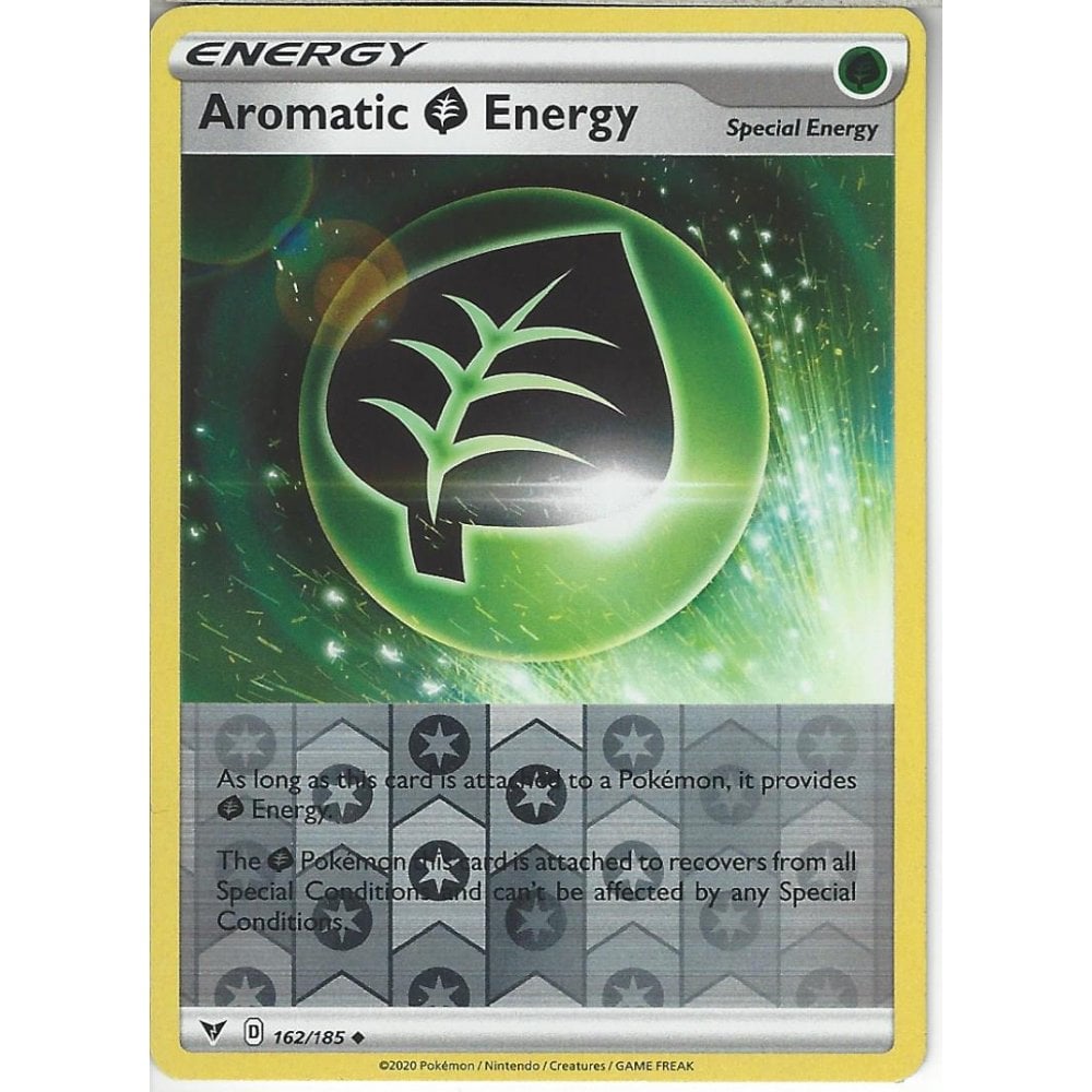 Pokemon Trading Card Game 162185 Aromatic Grass Energy Reverse Holo Swsh 04 Vivid Voltage 