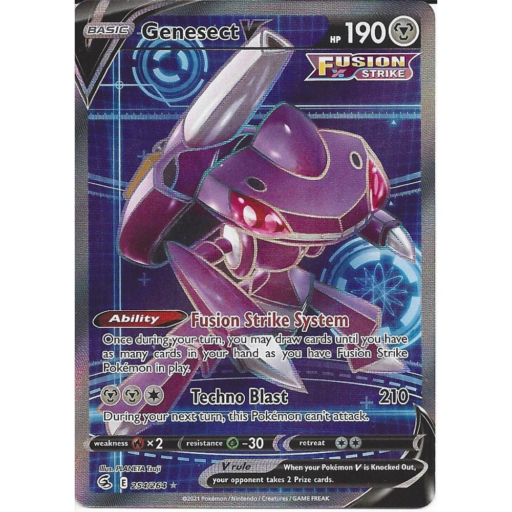 Pokemon Genesect V and Holo Rare Ultra Rare Card Set