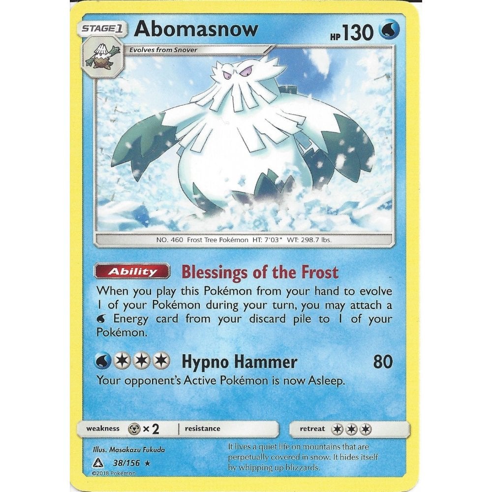 mega abomasnow card