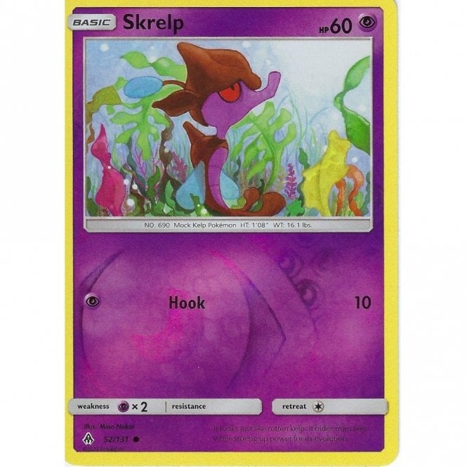 Pokemon Trading Card Game Pokemon Trading Card Game  52/131 Skrelp (Reverse Holo) SM-06 Forbidden Light