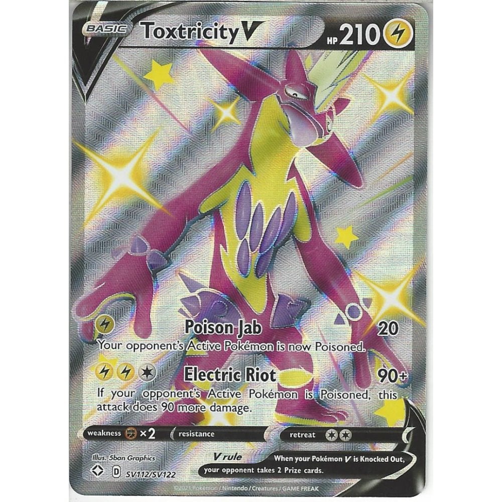 Pokemon Trading Card Game SV112/SV122 Toxtricity V : Rare Ultra