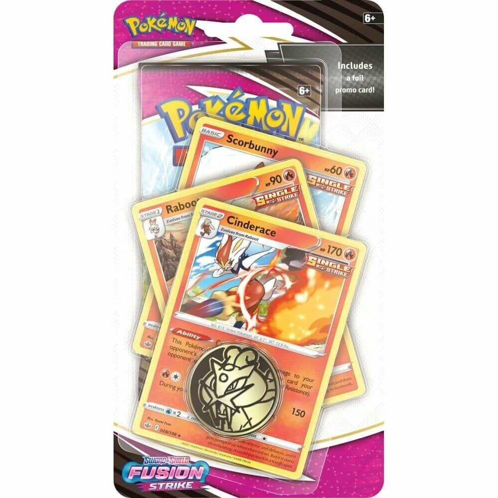 Pokemon Trading Card Game Sword & Shield Fusion Strike Premium Checklane  Blister Bundle, One of Each Design