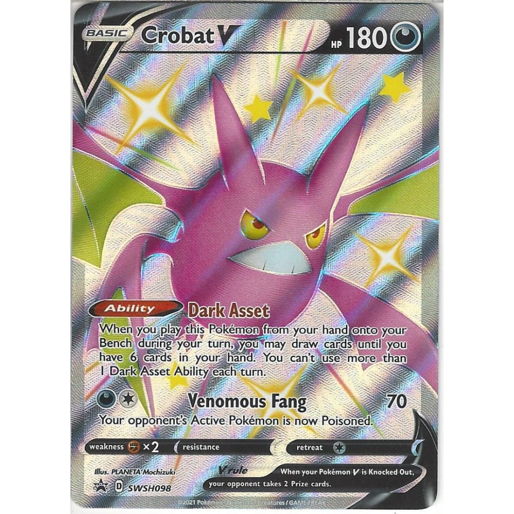 Pokemon Trading Card Game SWSH098 Crobat V : Black Star Promo Holo