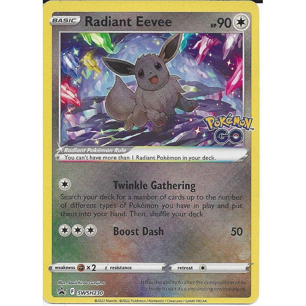 Pokemon Trading Card Game SWSH230 Radiant Eevee : Black Star Promo