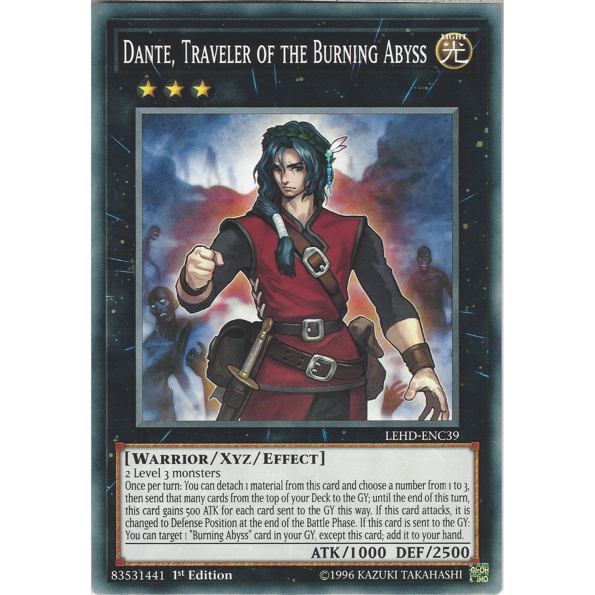 Dante of the burning abyss